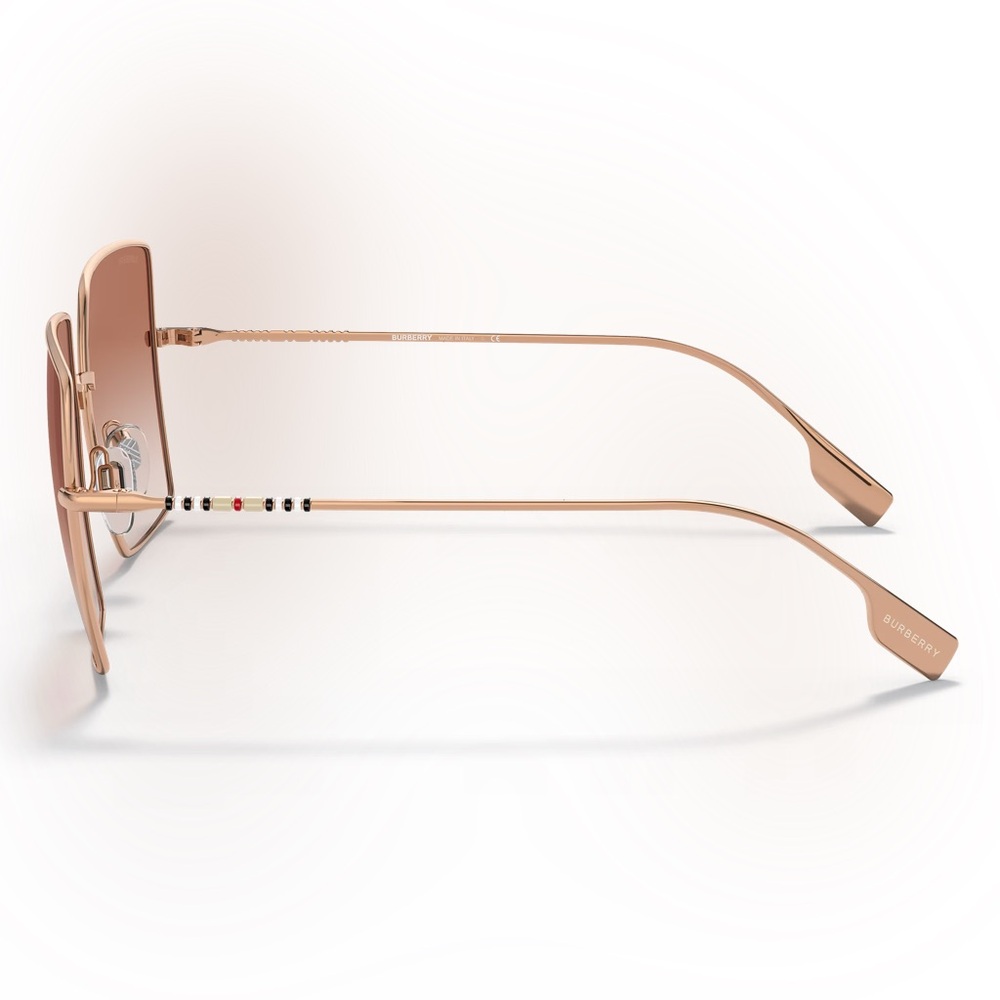 Burberry Rose Gold Square Sunglasses - Picture 3 of 7